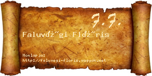 Faluvégi Flóris névjegykártya